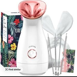 Colorfarm Ionic Facial Steamer - White and Pink